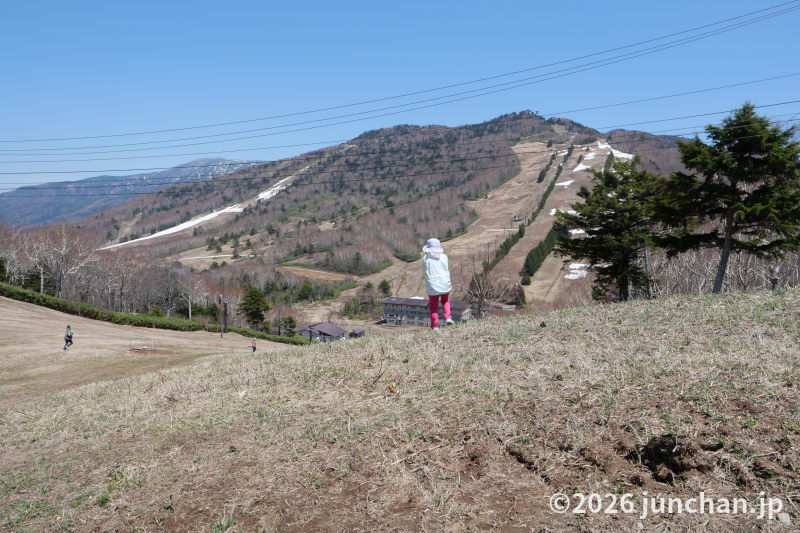 志賀高原 西館山を登る 山頂