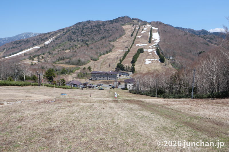 志賀高原 西館山を降りる