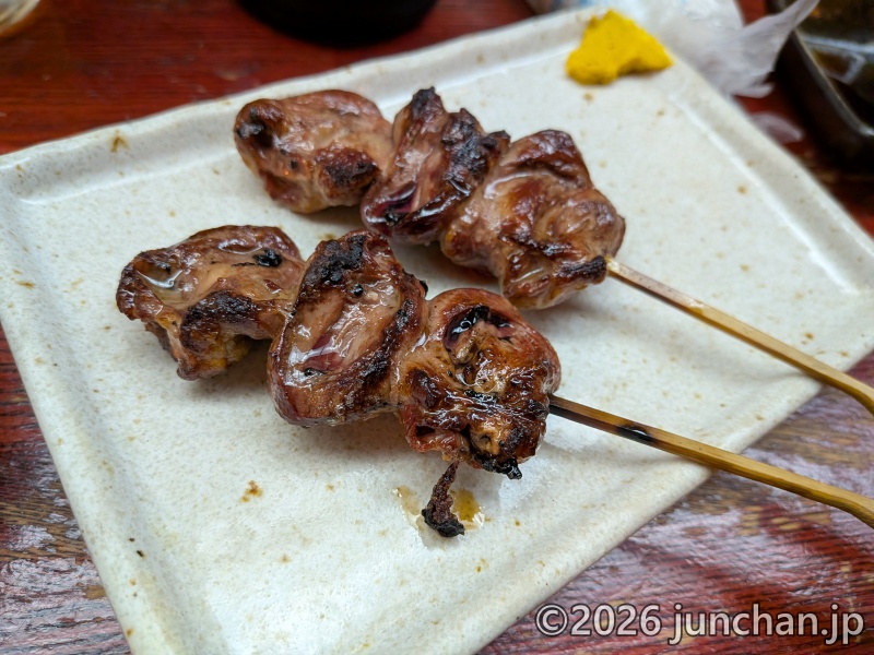 焼鳥亭かつら 鳥はつ串