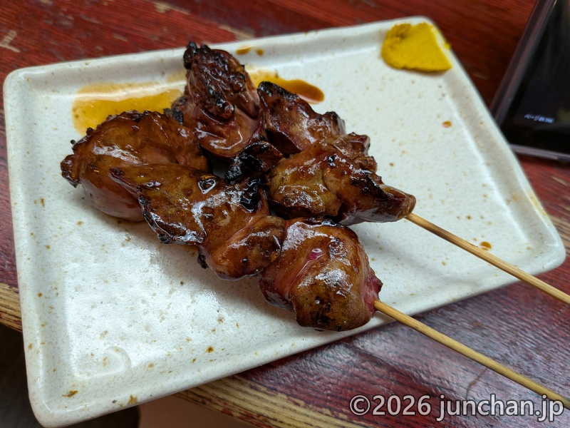焼鳥亭かつら 鶏レバー串